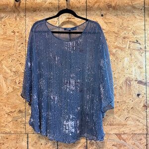 Eloquii by The Limited Womens Sheer Top